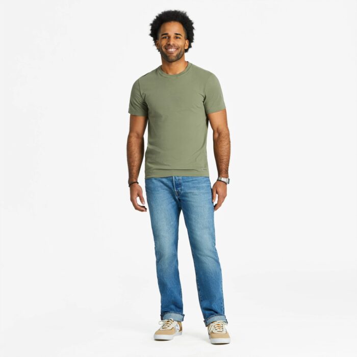 Men's Solid Short Sleeve Crusher-LITE Slim Fit Tee - Image 7